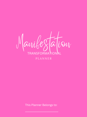 Hot Pink Print Digital Manifestation Planner