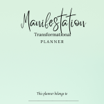 Pastel Green Print Digital Manifestation Planner