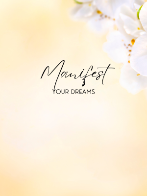 Yellow & White Floral Print Digital Weekly Manifestation Journal