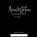Black Print Digital Manifestation Planner