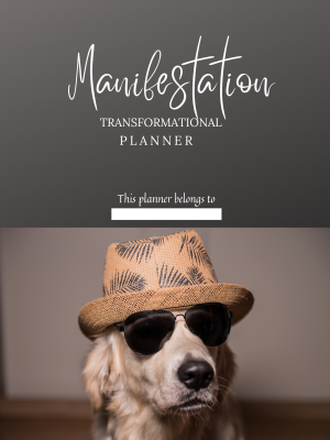 Dog Print Digital Manifestation Planner