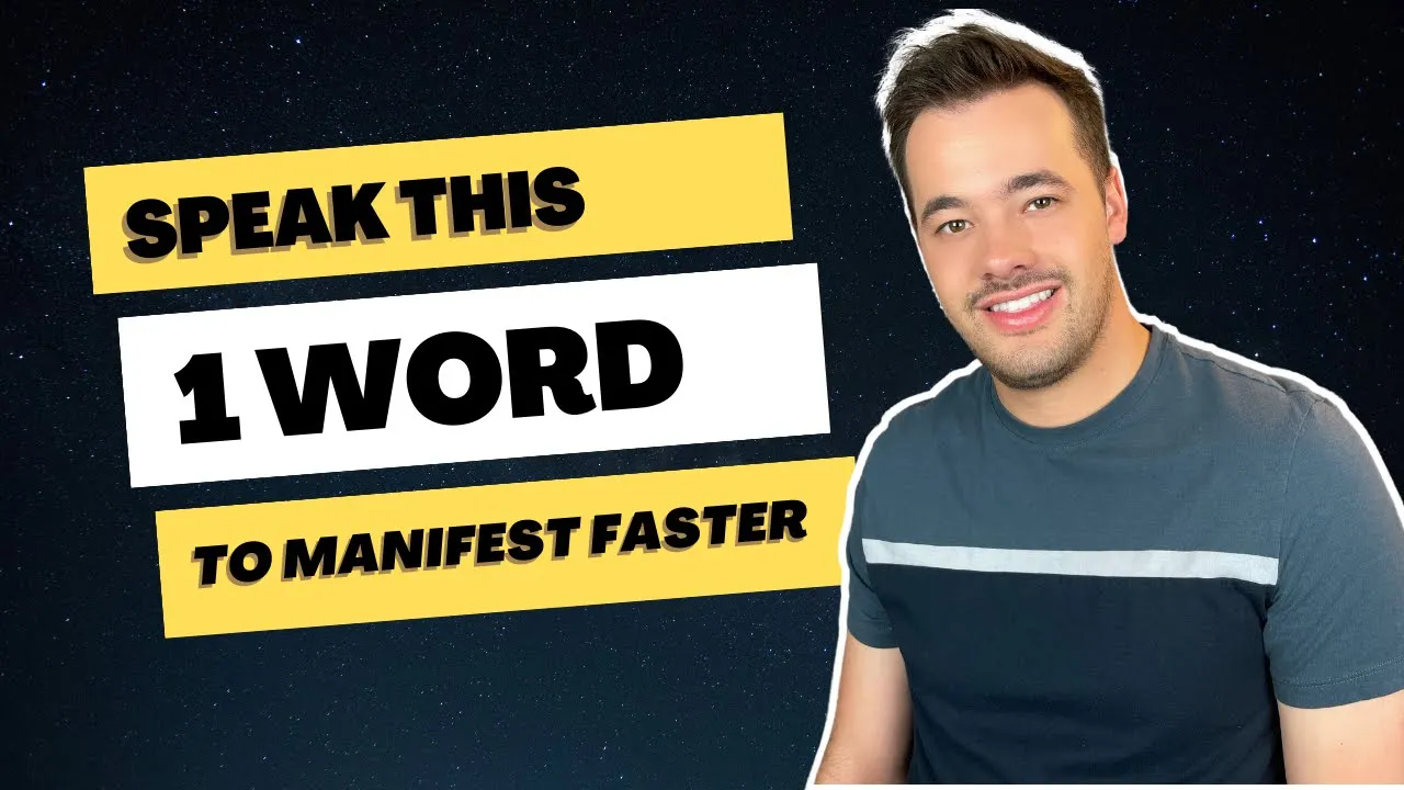 speak this one word to manifest faster neville goddard technique